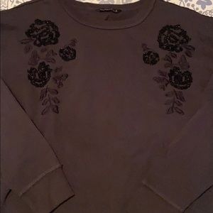 Embroidered/Beaded Sweatshirt